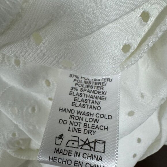 NWT Anthropologie Raisa Eyelet Ruffled Top by ISLA MAUDE - Picture 5 of 6